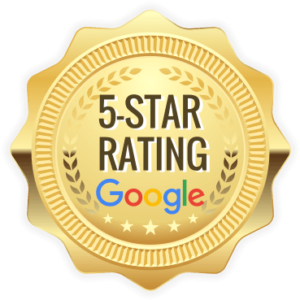 5-star rating on Google awarded to The Painting Doctor, showcasing our excellence in painting services in Sterling, IL.